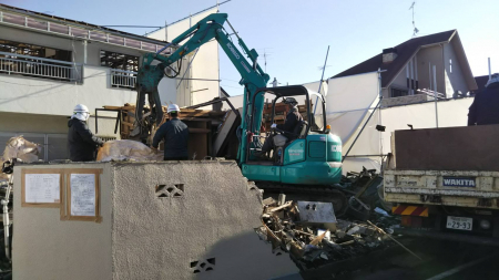 東京都調布市　建物解体工事